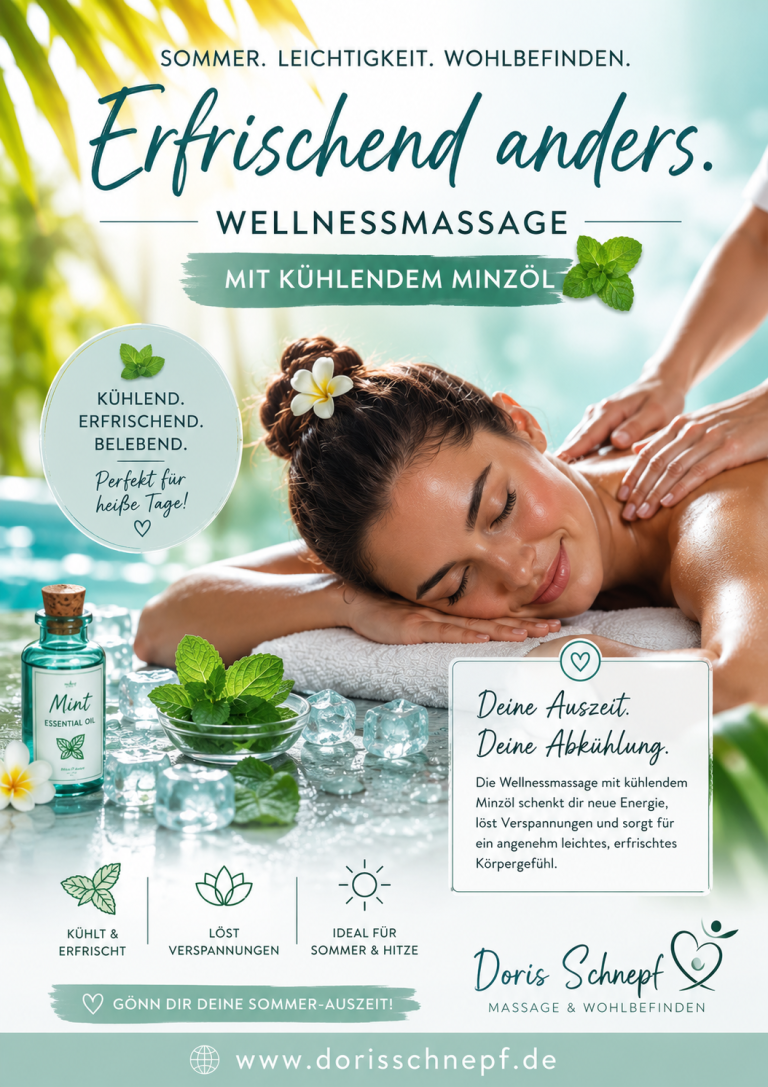 erfrischende Sommermassage Königsmoos